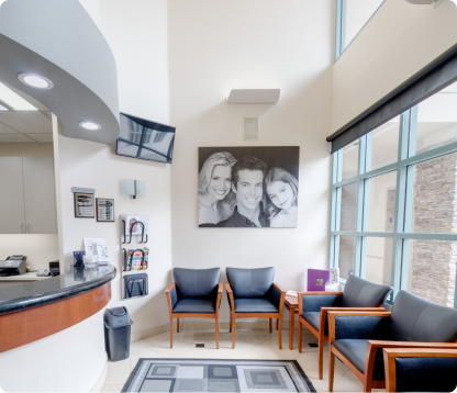 Westlake Smile Design reception and waiting area